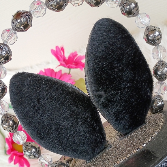 Rare Mary Frances Hocus Pocus Black Beaded Magician's Rabbit In A Hat Bucket Bag - Picture 11 of 16